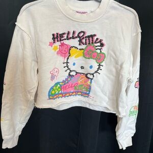 Forever 21 White Hello Kitty Kids Sweatshirt